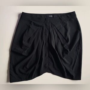Body by Victoria Black Button Down Pleated Skirt